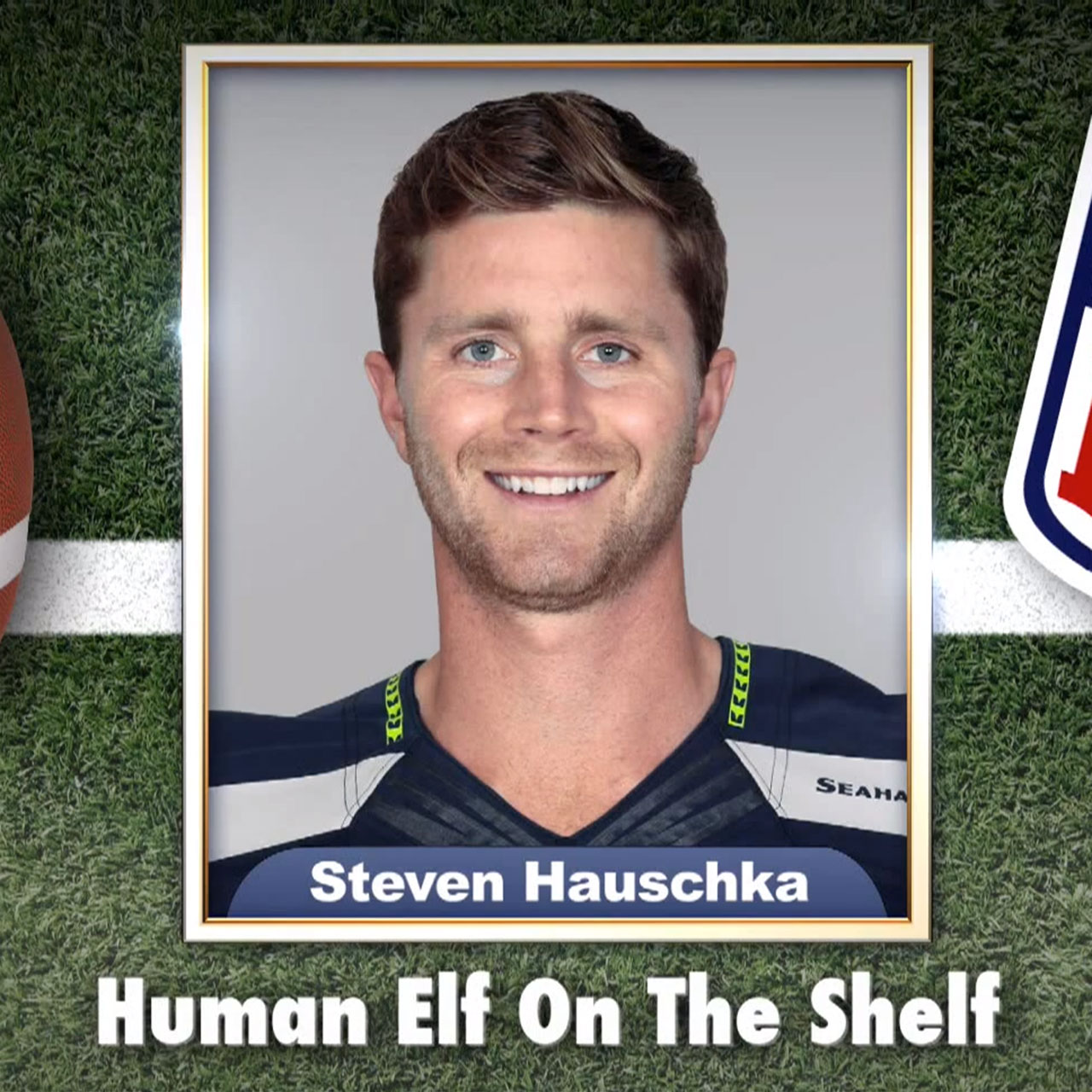 Seahawks' Steven Hauschka is the "Human Elf On The Shelf"