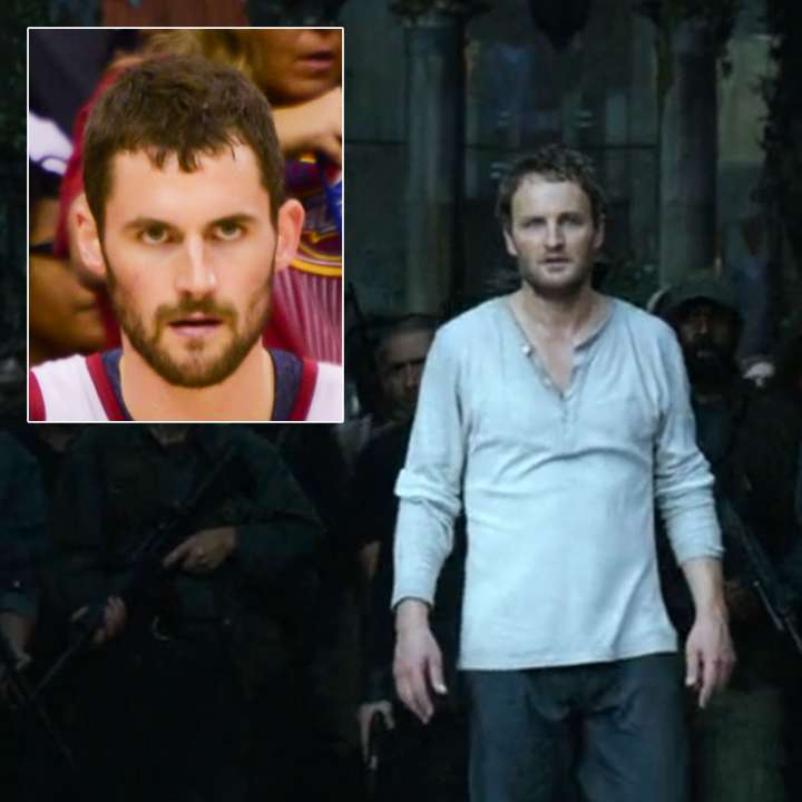 Separated at birth: Kevin Love and Jason Clarke