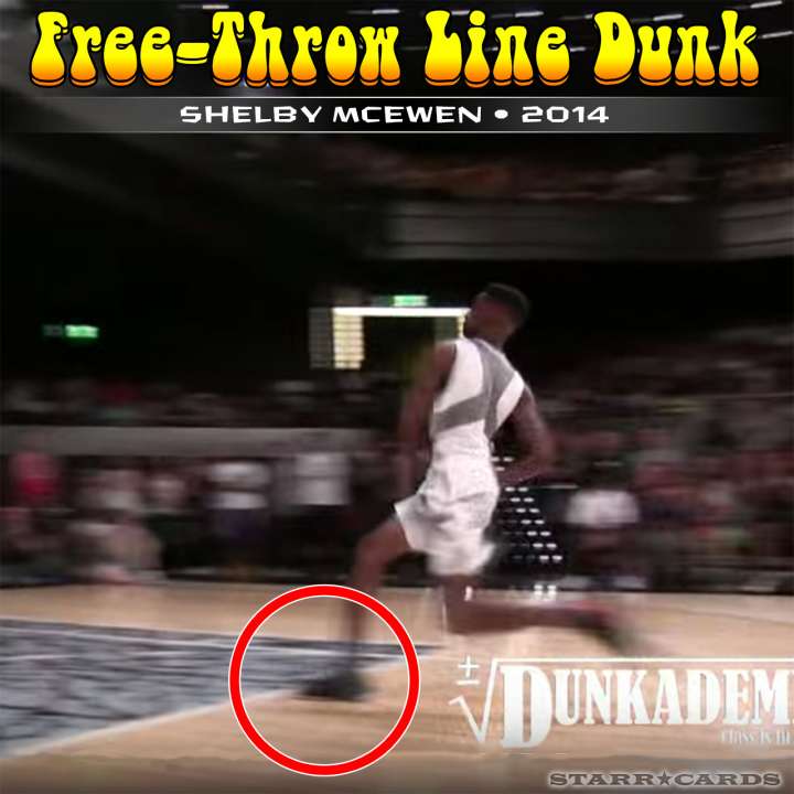 Shelby McEwen : 2014 free-throw line dunk