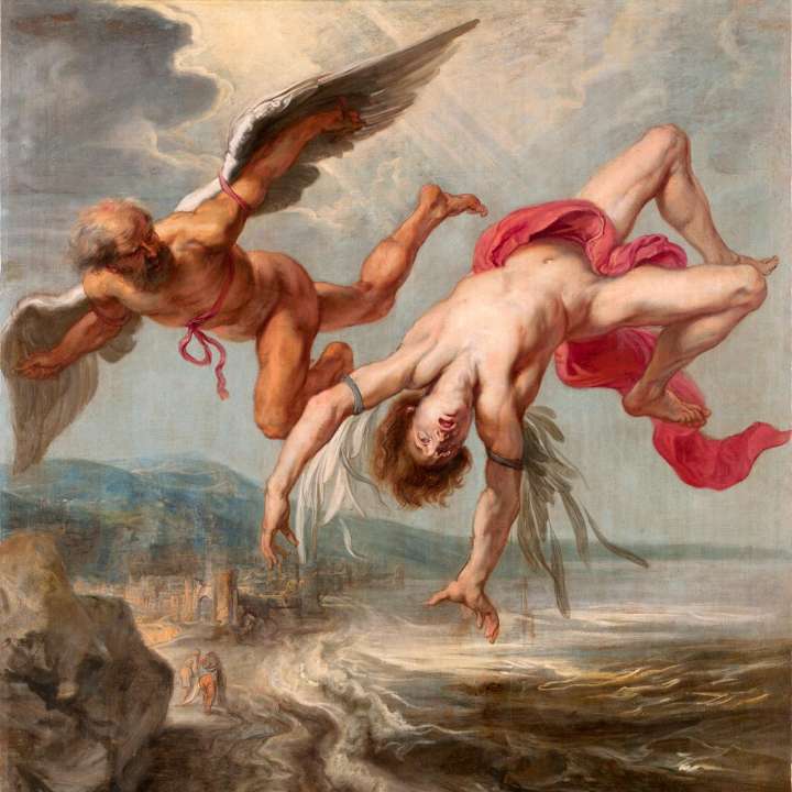 'Tha Fall of Icarus' by Rubens at the Museo Nacional del Prado