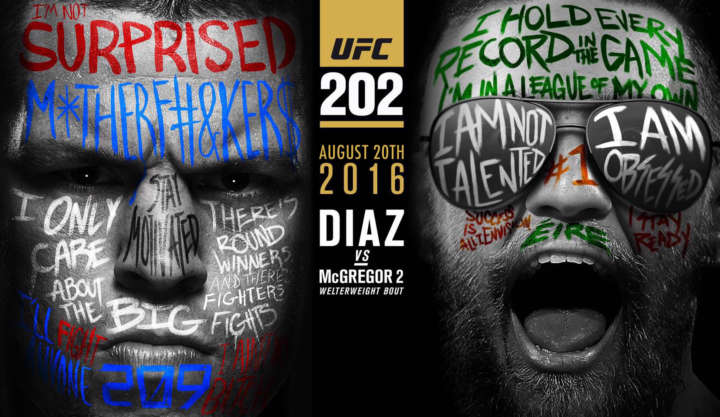 UFC 202 poster: Nate Diaz vs Conor McGregor 2