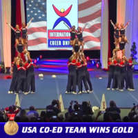 USA Co-ed Team wins gold medal at ICU World Cheerleading Championship
