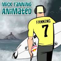 World champion surfer Mick Fanning gets animated