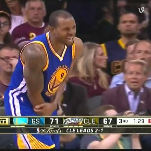 Andre Iguodala mocks LeBron James in Game 4 of the NBA Finals