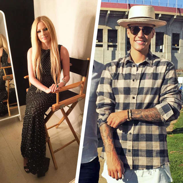 Avril Lavigne and Justin Bieber at 2015 Special Olympics World Games in Los Angeles