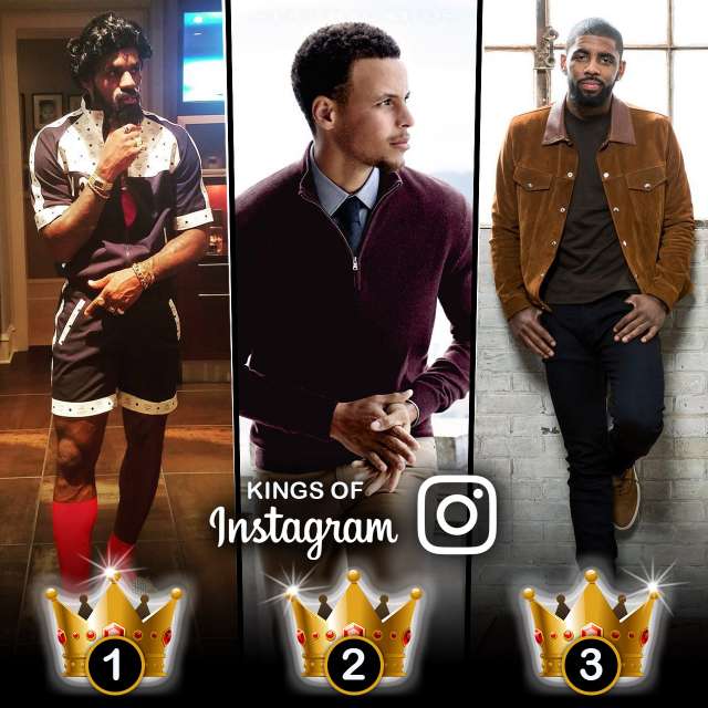 Basketball Kings of Instagram: LeBron James, Steph Curry, Kyrie Irving