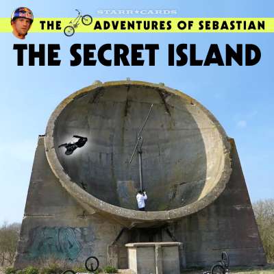 BMX Adventures: Sebastian Keep rides inside a giant acoustic mirror on secret island