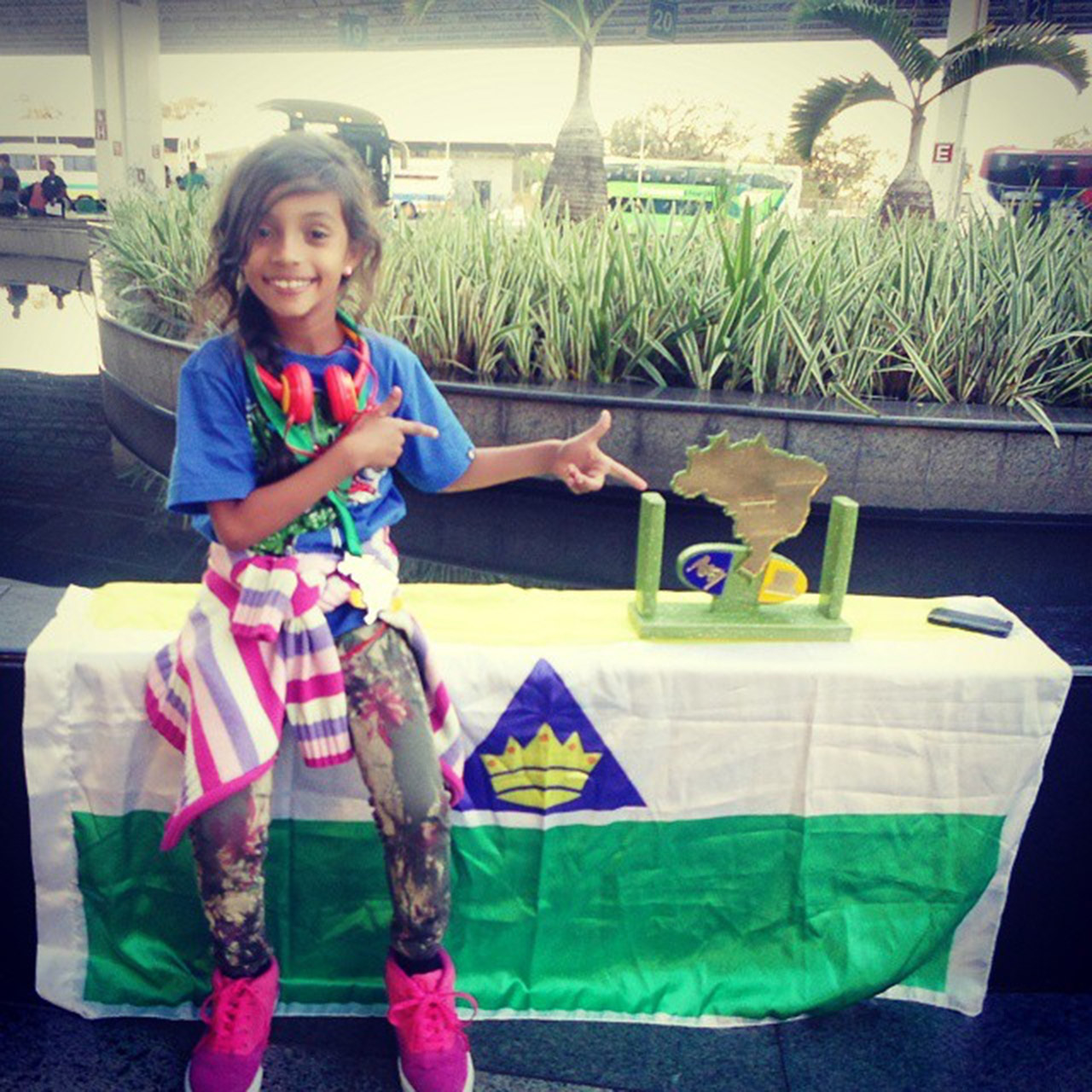 Brazilian 7-year-old Rayssa Leal is a skateboarding prodigy