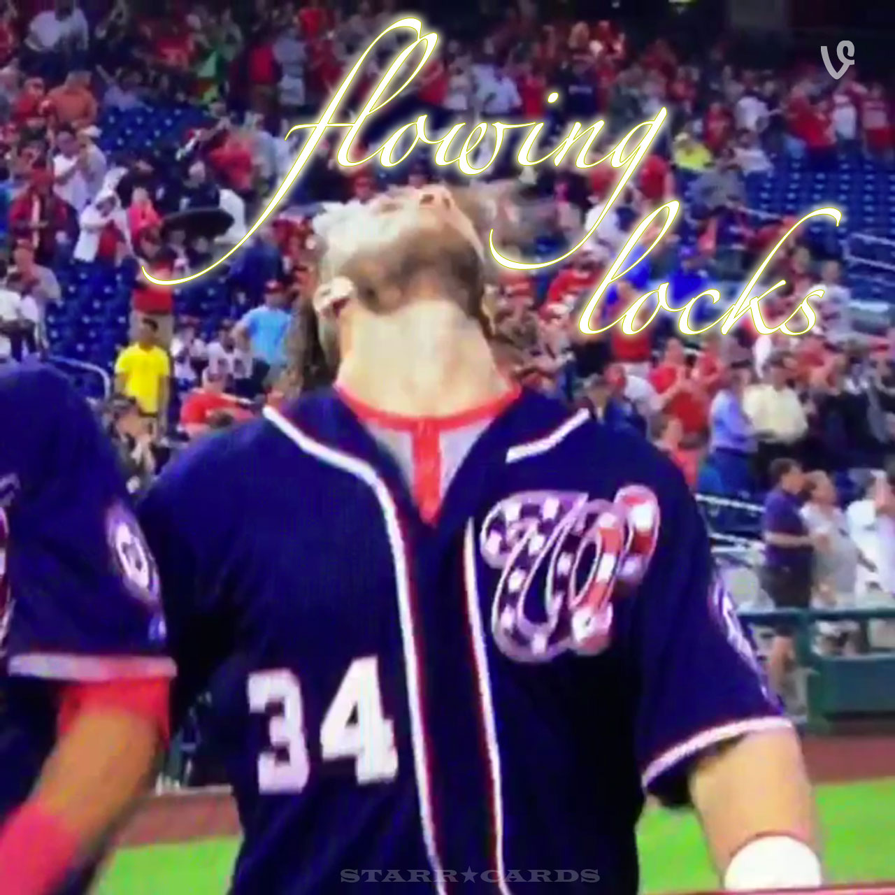 Bryce Harper hair flip