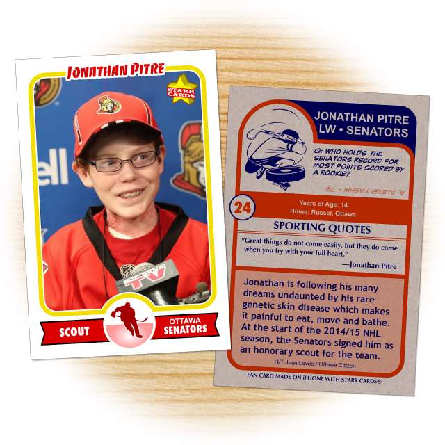 'Butterfly Child' Jonathan Pitre signed as pro scout by Ottawa Senators