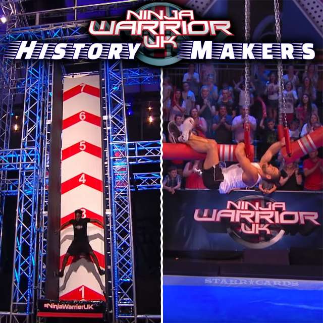 Cain Clarke and Jonny Urszuly star on 'Ninja Warrior UK' obstacle course