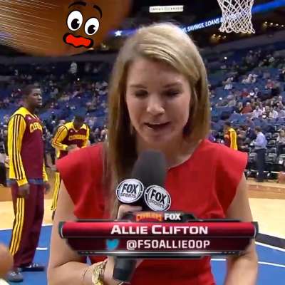 Cavaliers reporter Allie Clifton hit by basketball during shoot around