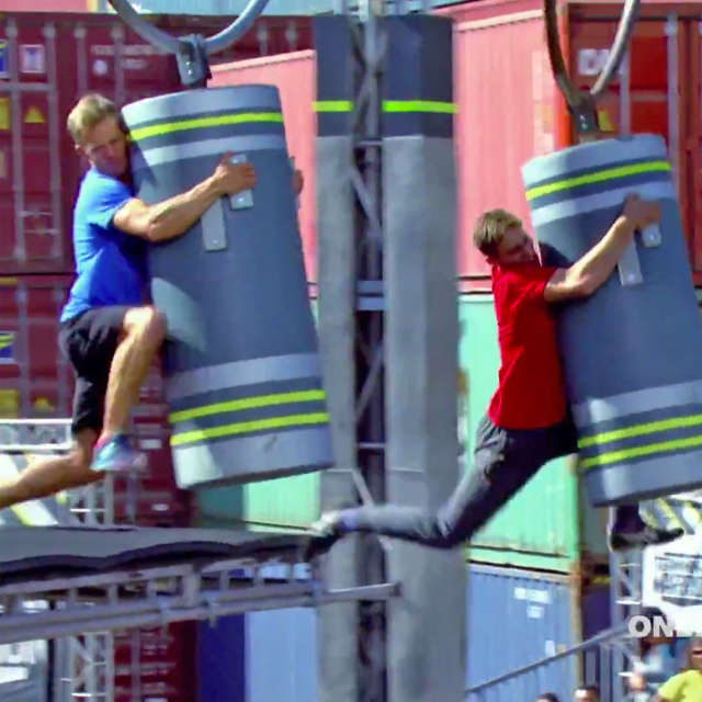 Dillon Gates out races Geoff Britten on 'Team Ninja Warrior'