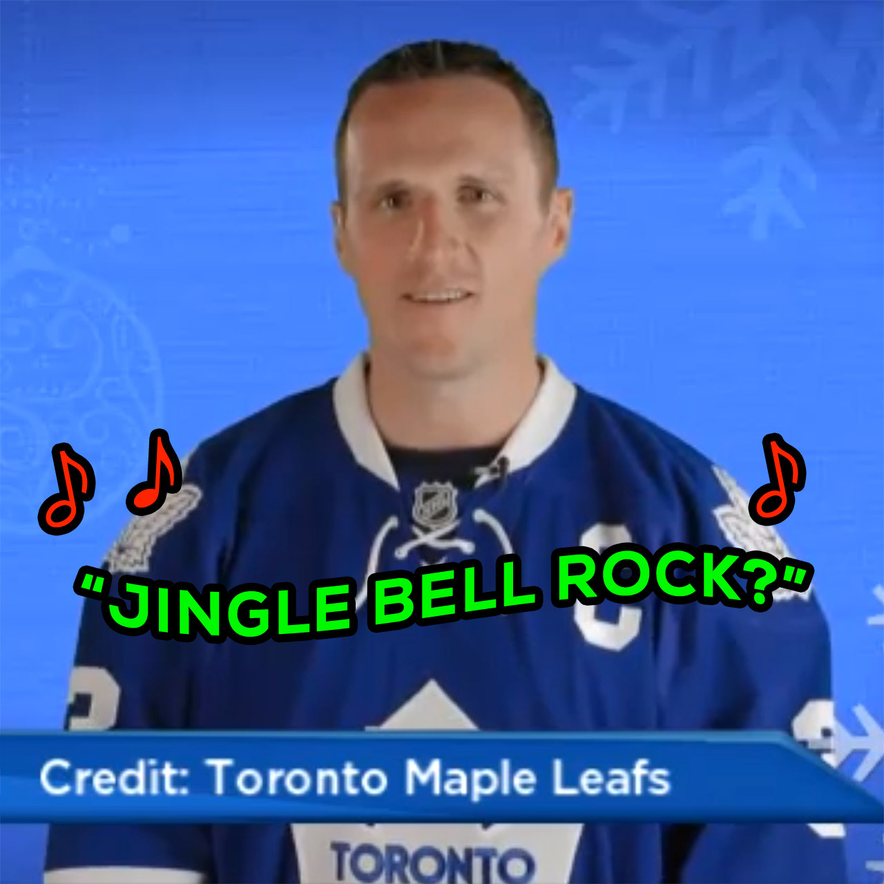 Dion Phaneuf, Maple Leafs try to sing "Jingle Bell Rock"