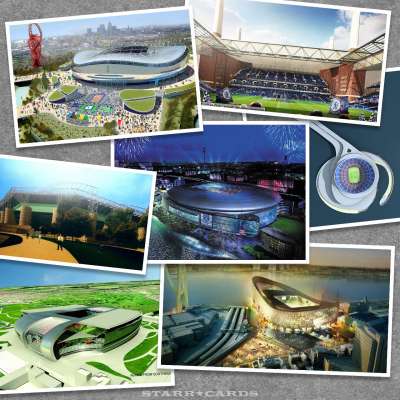 Football club designs for soccer stadiums that never got built