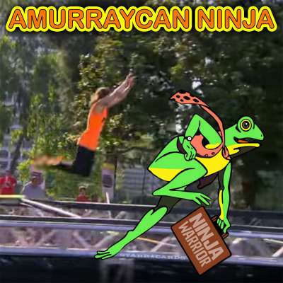 Jake Murray aka Amurraycan Ninja hops like Frogger on 'Team Ninja Warrior'