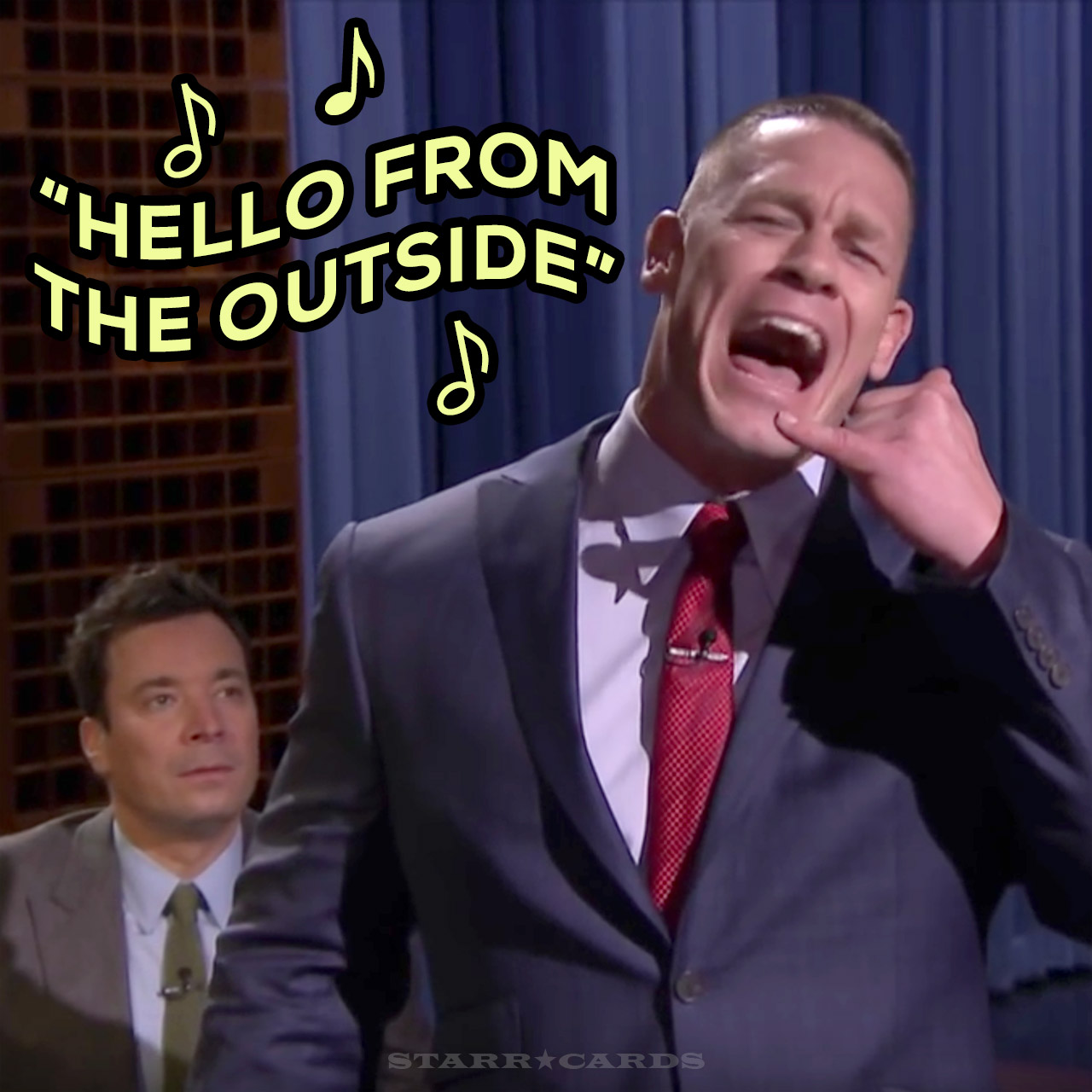John Cena sings Adele's "Hello" on 'The Tonight Show With Jimmy Fallon'
