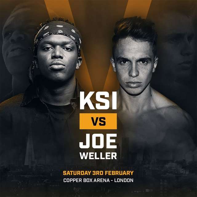 KSI vs Joe Weller boxing poster