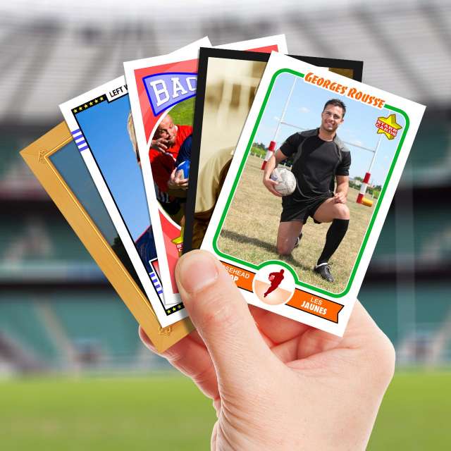 Make your own rugby card with Starr Cards.