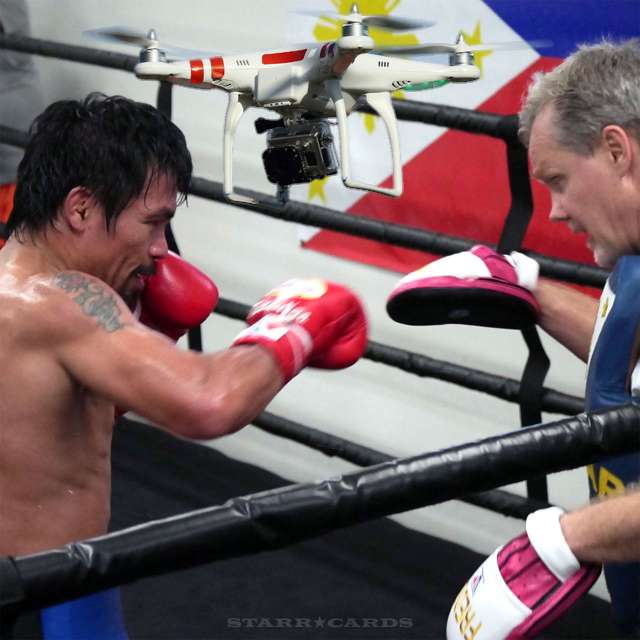 Manny Pacquiao's training camp buzzed by drone