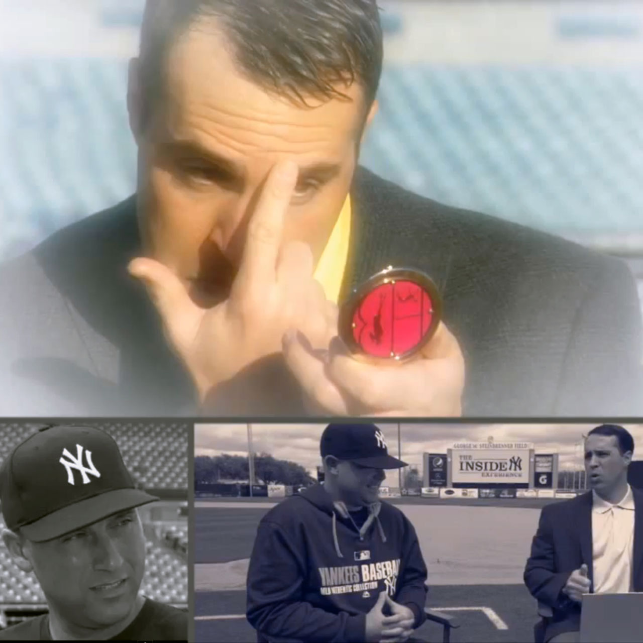 Yankees' Mark Teixeira in sports talk show "Foul Territory".