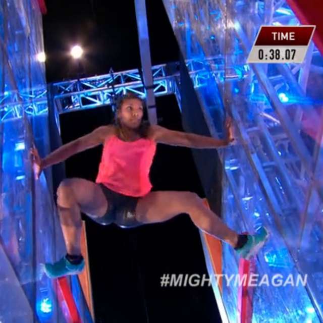 Meagan Martin becomes first woman to complete ANW's spider jump obstacle