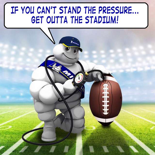 Michelin Man weighs in on deflategate