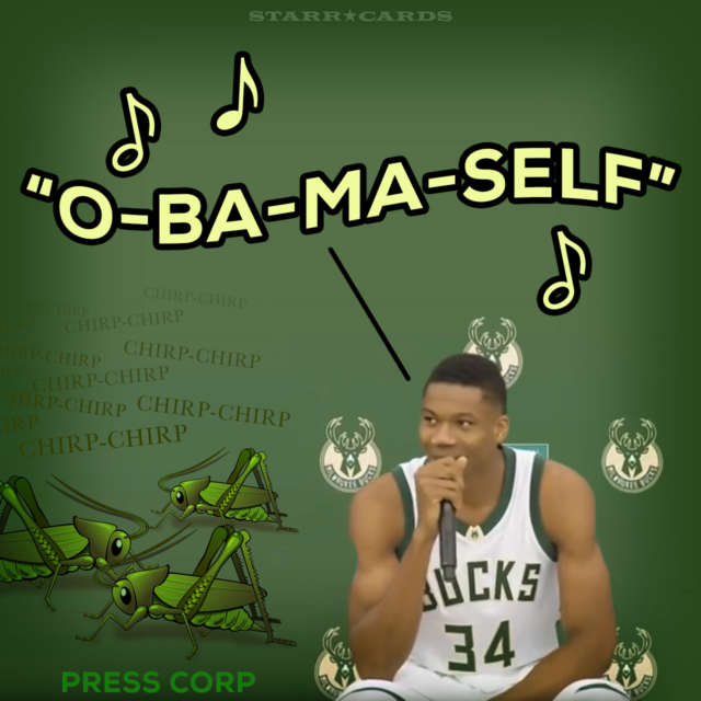 Milwaukee Bucks star Giannis Antetokounmpo makes an Obama knock knock joke