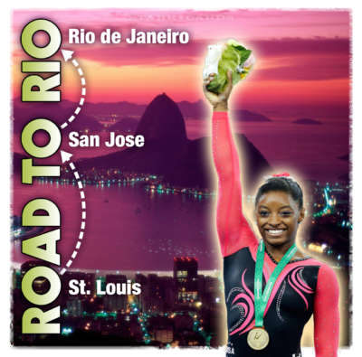 On the road to Rio 2016 Olympic Games with Simone Biles