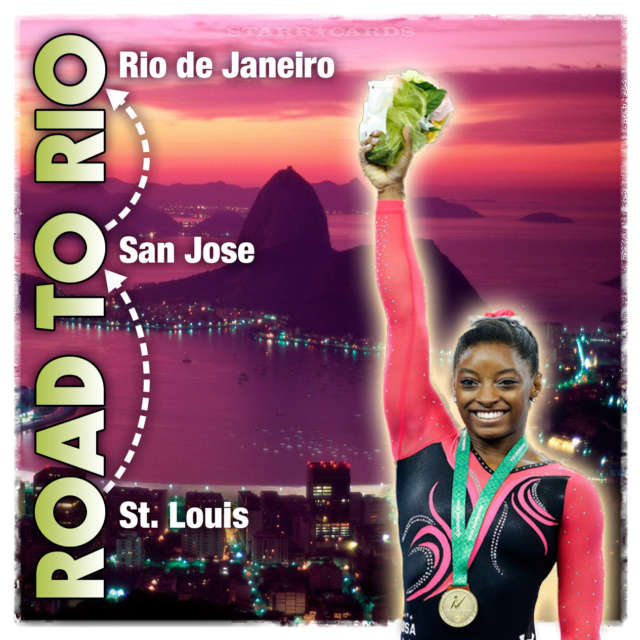 On the road to Rio 2016 Olympic Games with Simone Biles