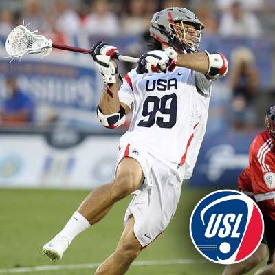 Paul Rabil with Team USA lacrosse