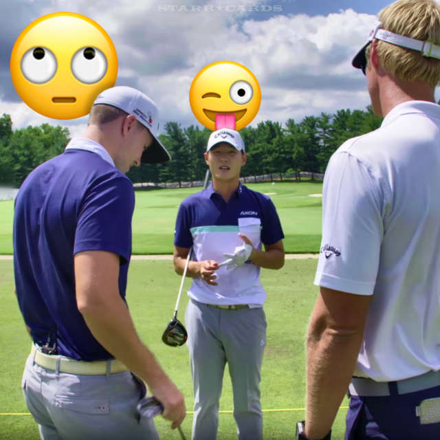 PGA golfer Danny Lee with swing coach Drew Steckel