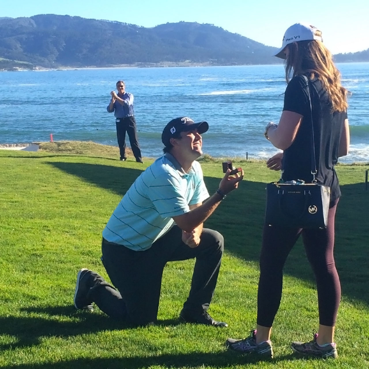 PGA Tour golfer Mark Hubbard makes marriage proposal at Pebble Beach