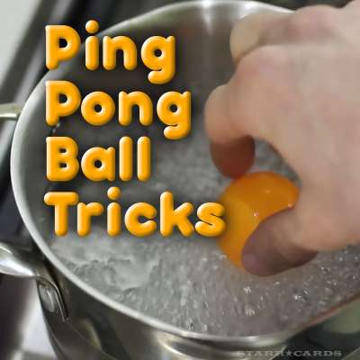 Ping pong ball tricks