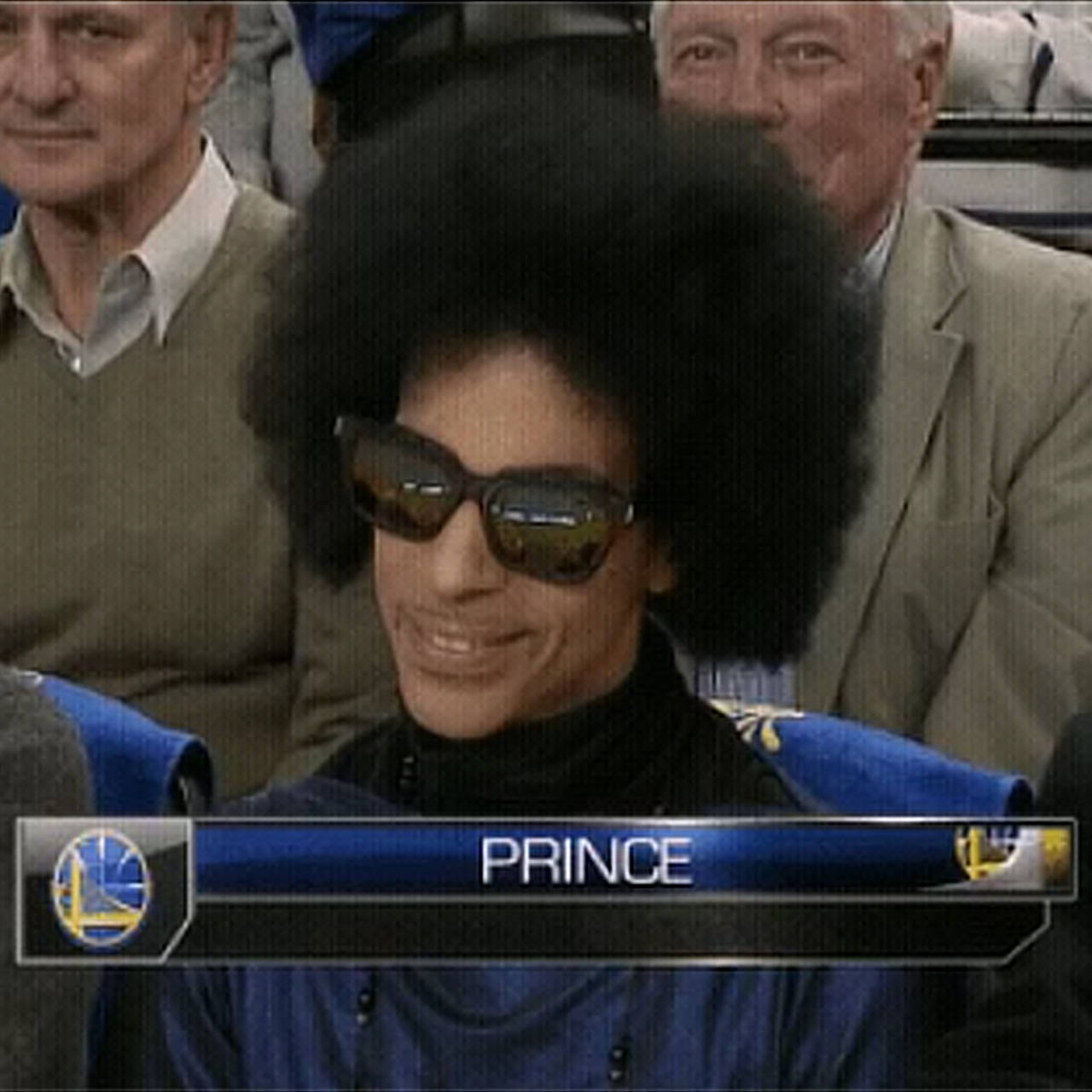 Prince attends Warriors game at Oracle Arena