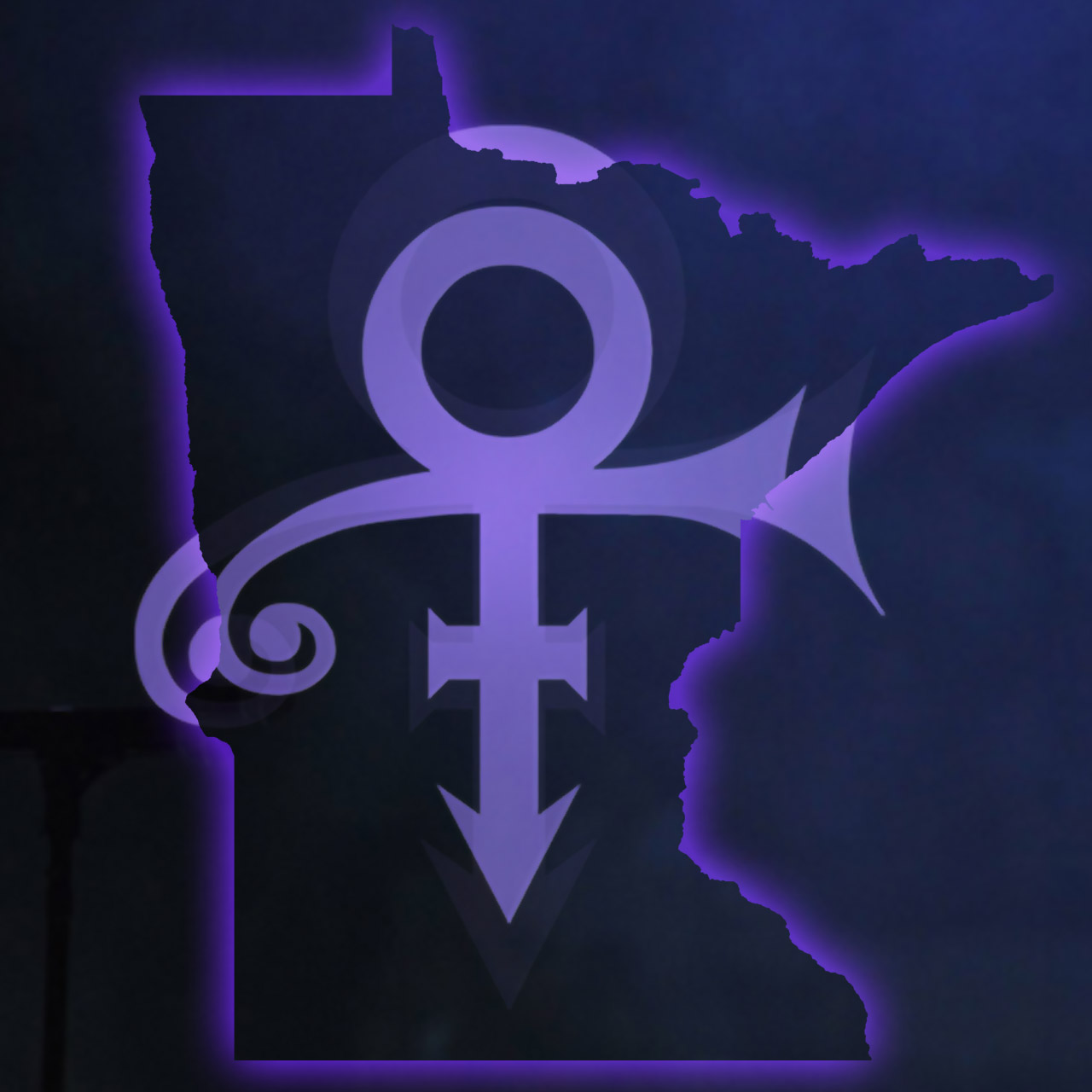 Prince symbol over Minnesota sports teams