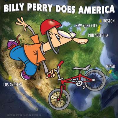 Pro BMX rider Billy Perry does tour of America's great cities