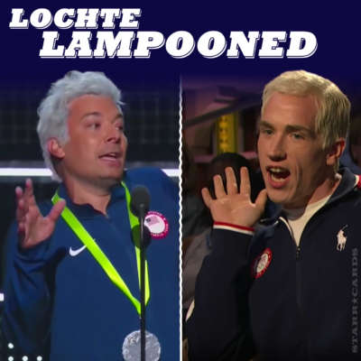 Ryan Lochte lampooned by Jimmy Fallon and on Seth Meyers