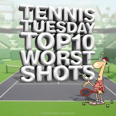 Tennis Tuesday: Top 10 Worst Shots (with Raphael Nadal, Roger Federer, Novak Djokovic) presented by Starr Cards