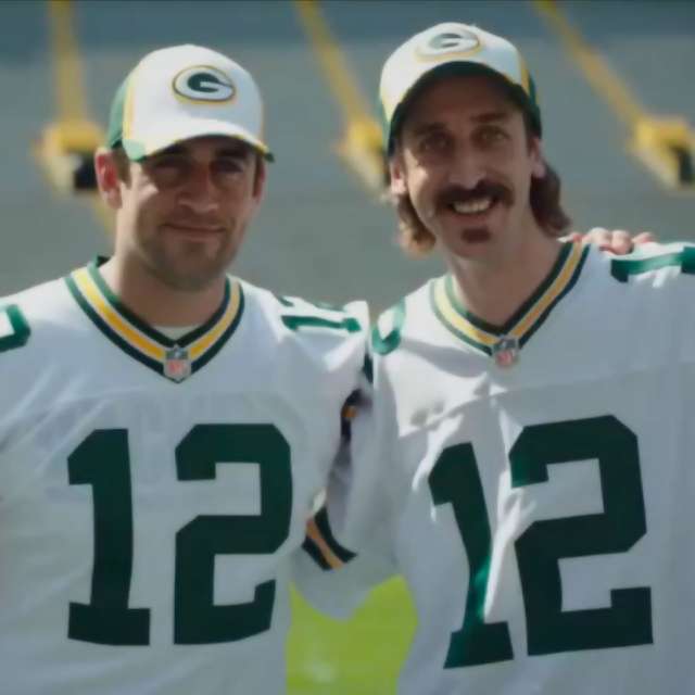 Tom Wrigglesworth as Packers quarterback Aaron Rodgers