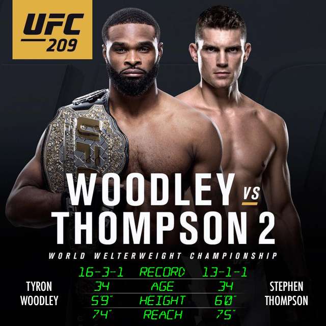 UFC 209: Woodley vs Thompson 2