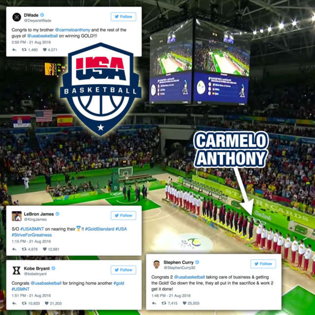 USABMNT wins Rio 2016 Olympics gold, gets kudos from Dwyane Wade, LeBron James, Kobe Bryant