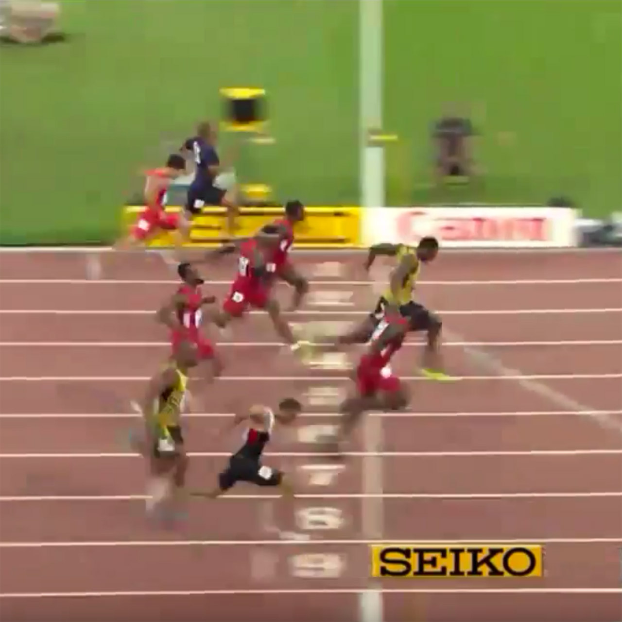 Usain Bolt edges Justin Gatlin for third World Championship in 100-meter event