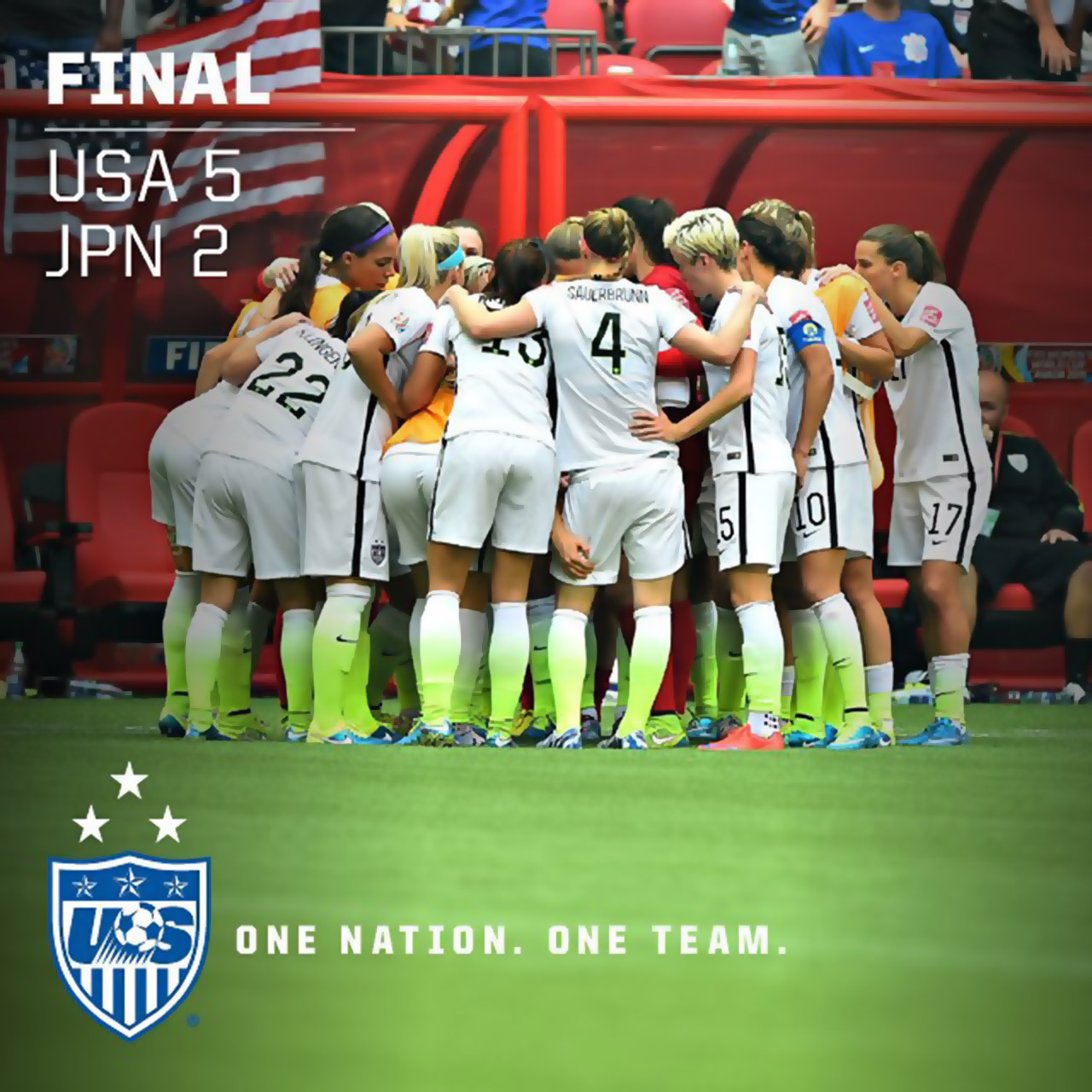 Women's World Cup final: United States 5 - Japan 2