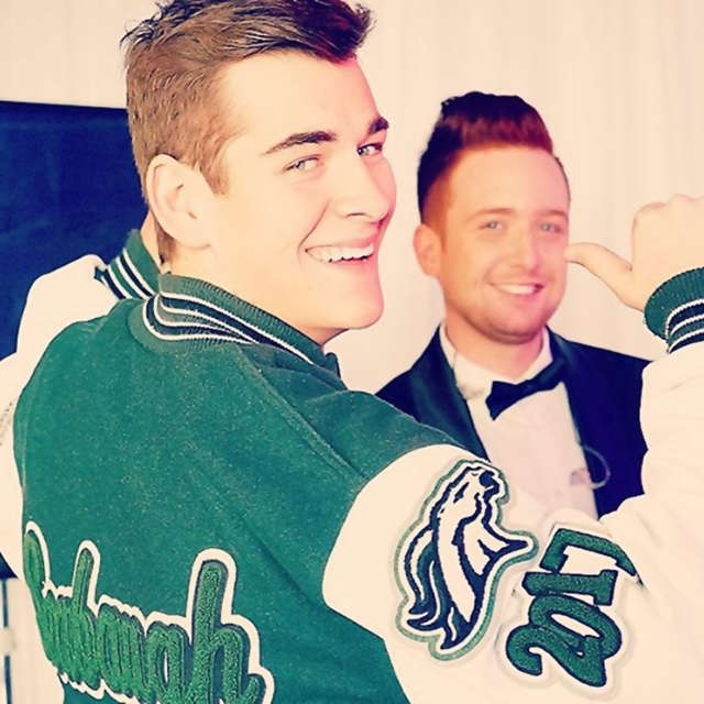 Zach Seabaugh sports 2017 Kennesaw Mountain Mustangs football letter jacket